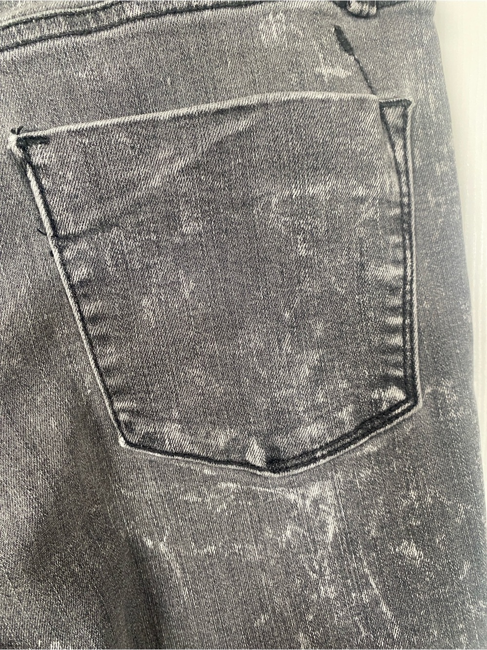 Mossimo charcoal wash distressed denim high rise jeggings Sz 6/28 - Picture 4 of 15